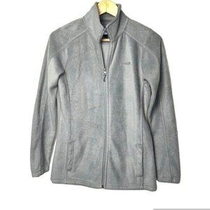 Magellan Gray Full Zip Long Sleeved Fleece Casual Winter Jacket Size Small